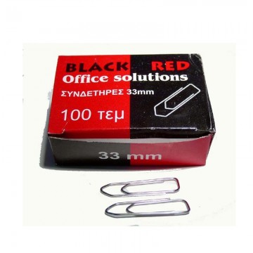 Συνδετήρες Black Red N.4 33mm