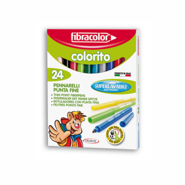 Μαρκαδόροι Fibracolor Colorito 24 τεμ