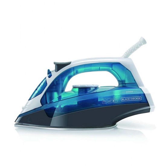 Black & Decker Steam Iron 2200W Blue (BXIR2200E) (BDEBXIR2200E)