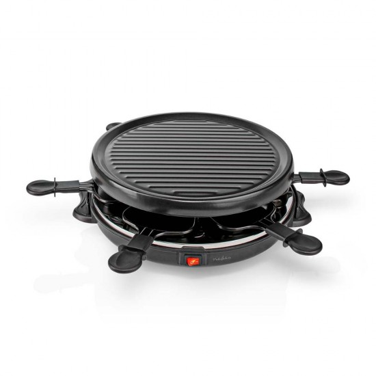 Nedis Επιτραπέζια Ηλεκτρική Ψησταριά Raclette 800W 30x30εκ. (FCRA210FBK6) (NEDFCRA210FBK6)