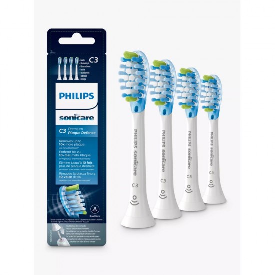 Philips Sonicare C3 Premium Plaque Defence Ανταλλακτικές Κεφαλές για Ηλεκτρική Οδοντόβουρτσα HX9044/17 4τμχ (HX9044/17) (PHIHX9044.17)