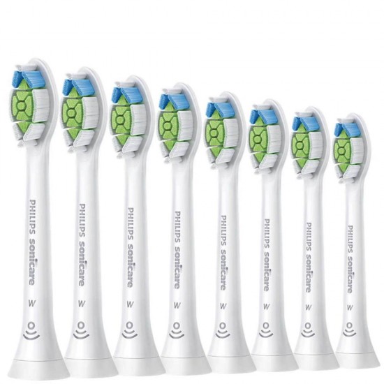 Philips Sonicare W2 Optimal White Ανταλλακτικές Κεφαλές για Ηλεκτρική Οδοντόβουρτσα 8τμχ (HX6068/12) (PHIHX6068.12)