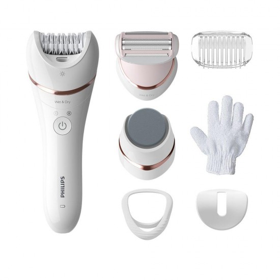 Philips Wet & Dry Series 8000 Σετ Αποτρίχωσης Epilator για Σώμα (BRE730/10) (PHIBRE730-10)