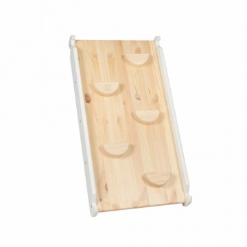 MeowBaby Slide-climbing wall 2in1, Wooden,White.  (ZWD001EU) (MEBZWD001EU)