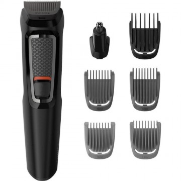 Philips Multigroom Series 3000 7 in 1 Σετ Επαναφορτιζόμενης Κουρευτικής Μηχανής Μαύρο (MG3720/15) (PHIMG3720-15)