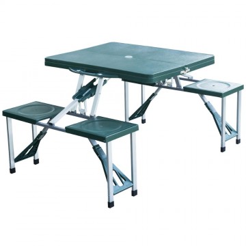 Outsunny Τραπέζι Πικνίκ Με 4 Πτυσσόμενες Καρέκλες 84.5x39x10cm (01-0402) (OUT01-0402)