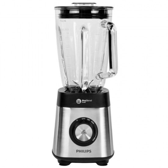 Philips Μπλέντερ για Smoothies με Γυάλινη Κανάτα 2lt 1000W Γκρι (HR3571/90) (PHIHR3571-90)