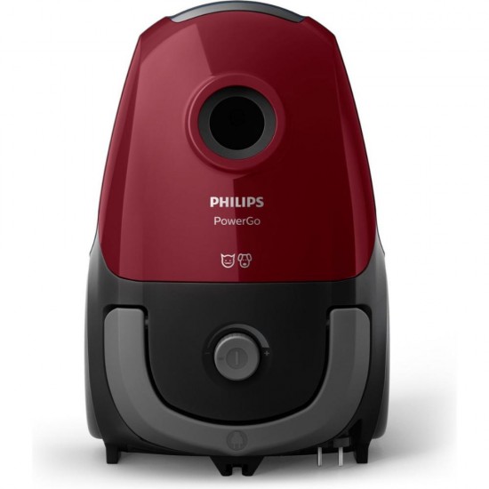 Philips Ηλεκτρική Σκούπα 900W με Σακούλα 3lt Κόκκινη (FC8242/09) (PHIFC8242-09)