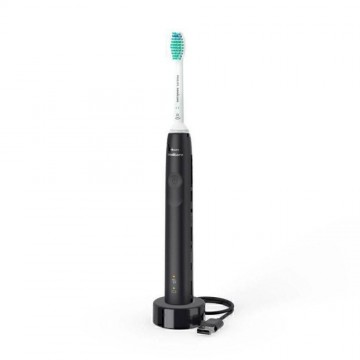 Philips Sonicare 3100 Series Ηλεκτρική Οδοντόβουρτσα με Χρονομετρητή και Αισθητήρα Πίεσης Black (HX3671/14) (PHIHX3671-14)