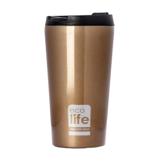 Παγούρια θερμός - Θερμός Ecolife coffee bronze 370ml Παγούρια - Θερμός